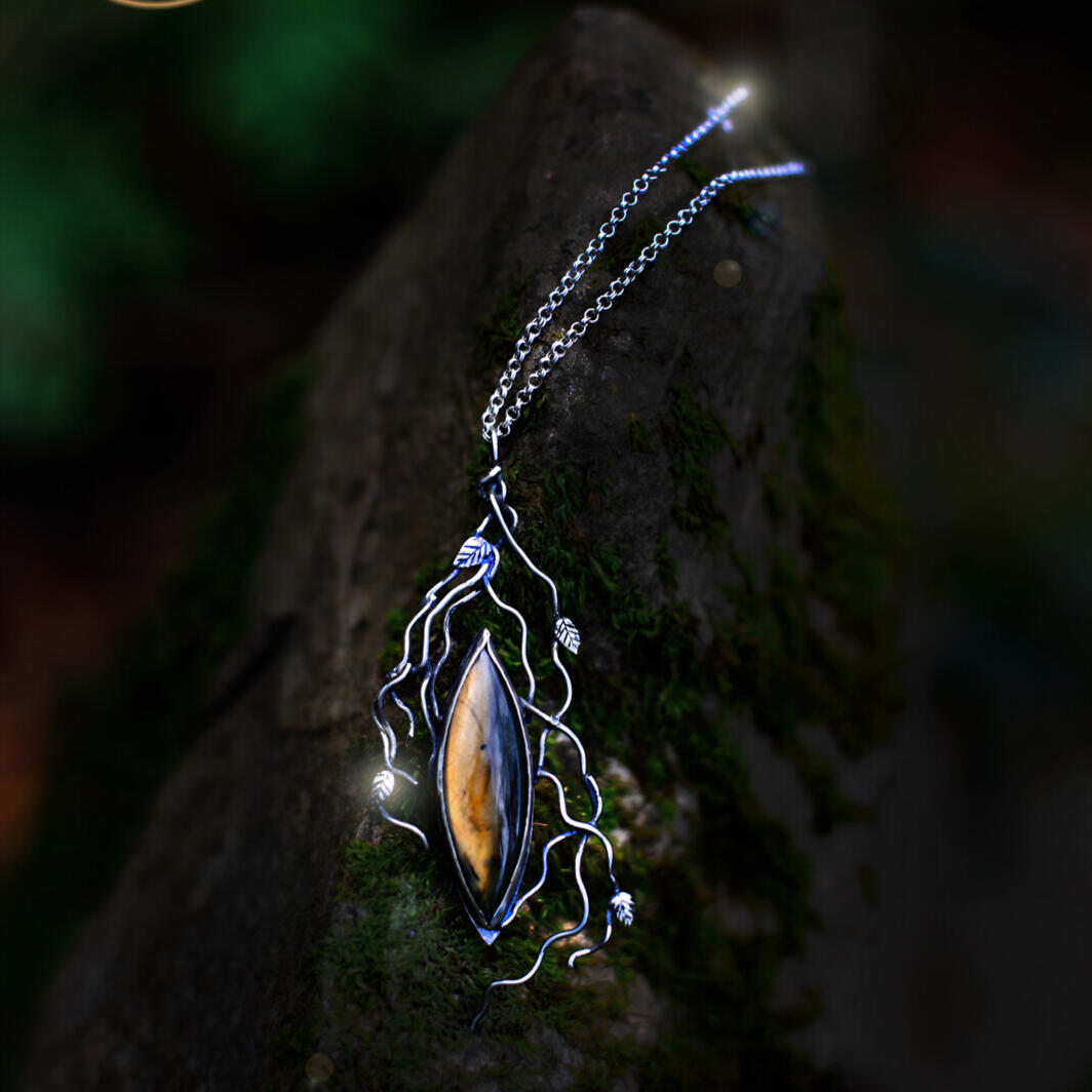" Embers of Autumn " Celtic Silver Talisman by Aelin Laer